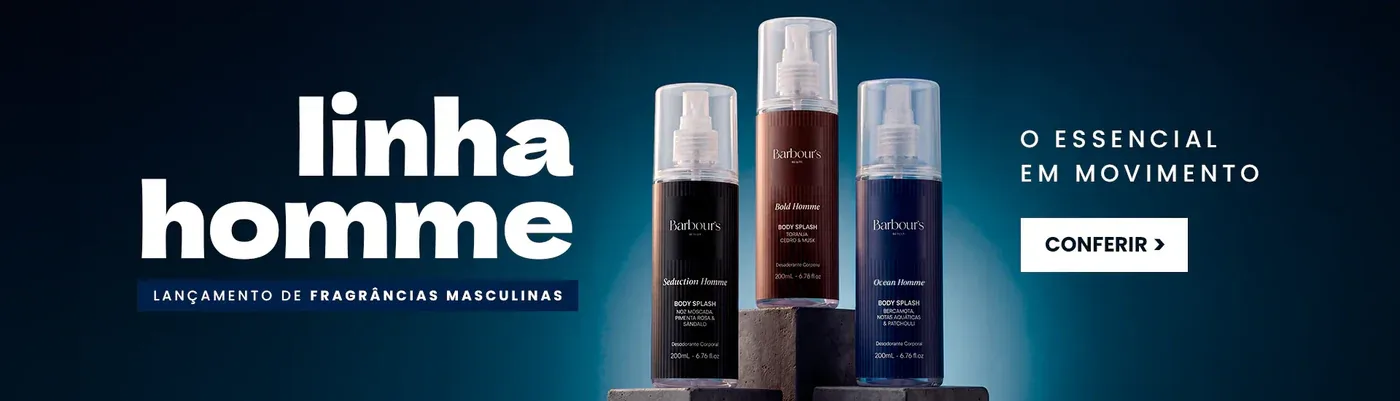 Linha Homme - Lançamento de fragrâncias masculinas