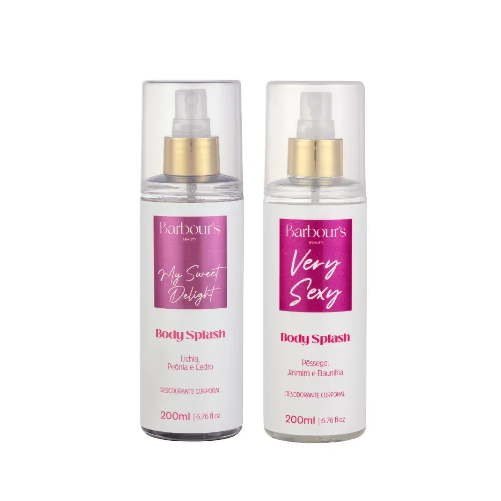 Kit 2 Body Splash Desodorante Colônia 200ml - My Sweet Delight e Very Sexy