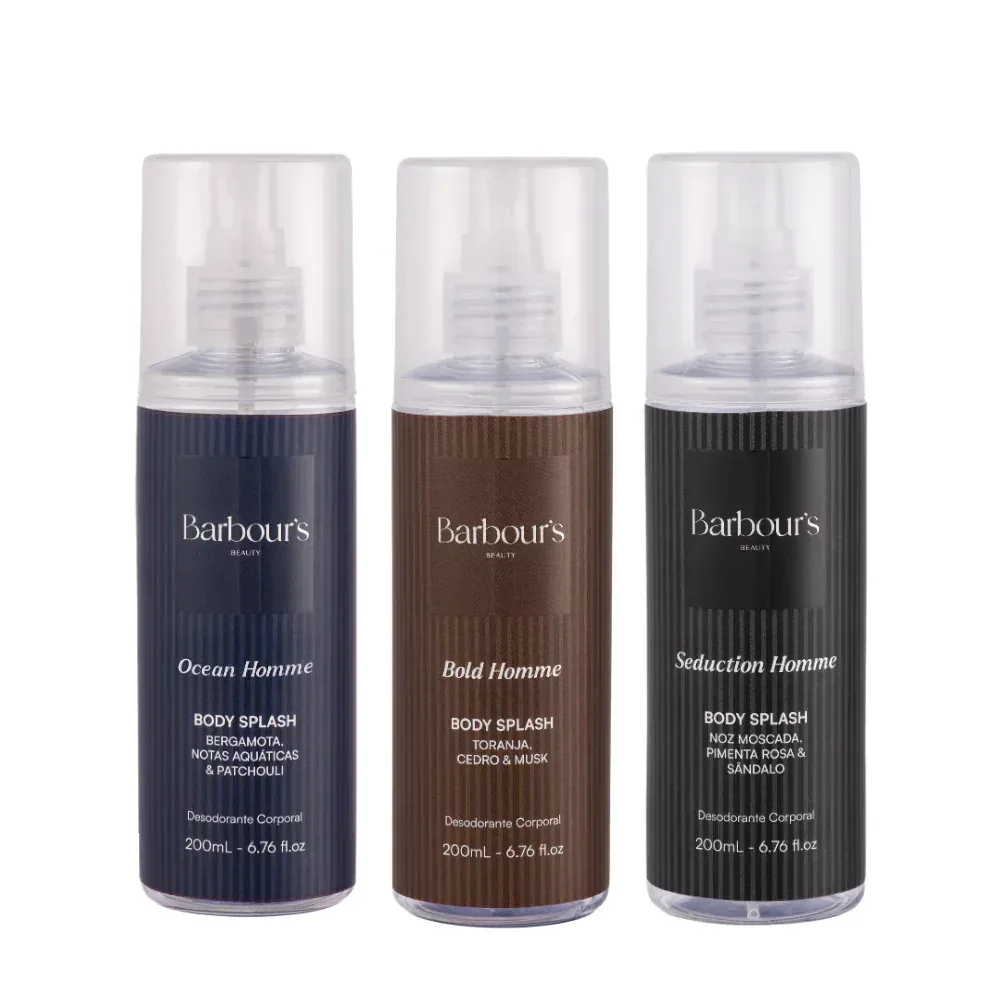 Kit Clássicos Masculinos - Bold Homme, Seduction Homme e Sport Homme