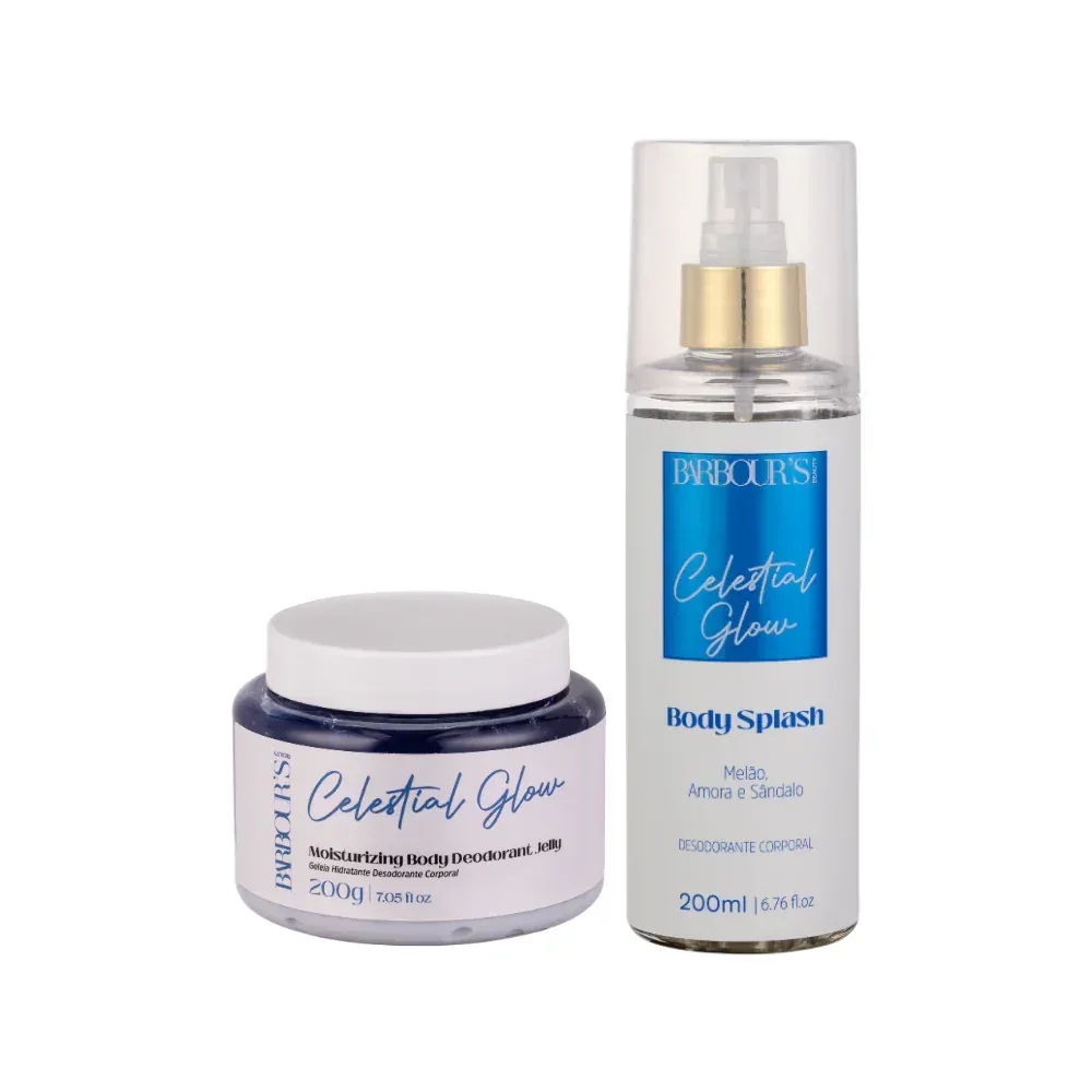 Kit Geleia Hidratante Desodorante + Body Splash Celestial Glow