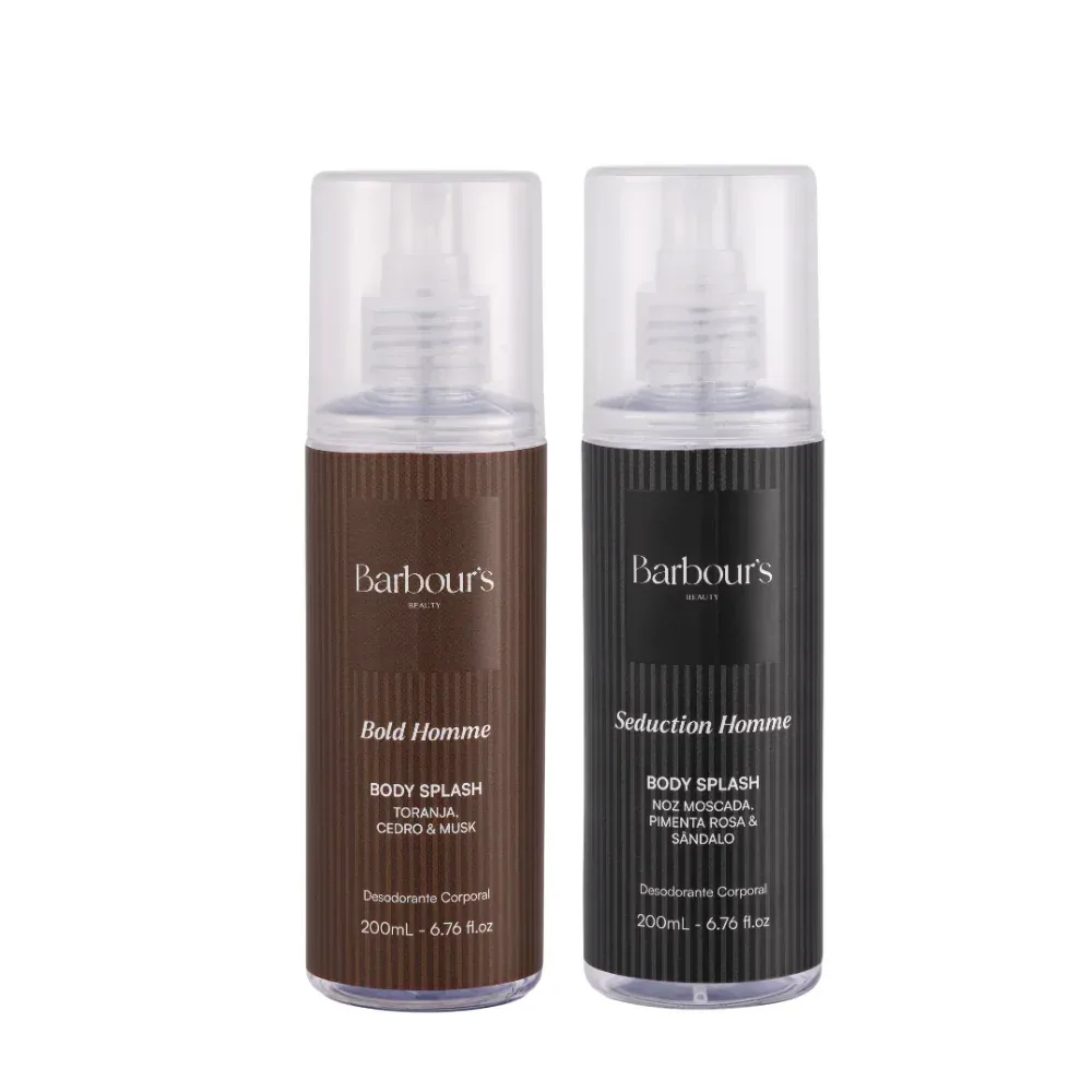 Kit 2 Body Splash Desodorante Colônia 200ml - Bold Homme e Ocean Homme