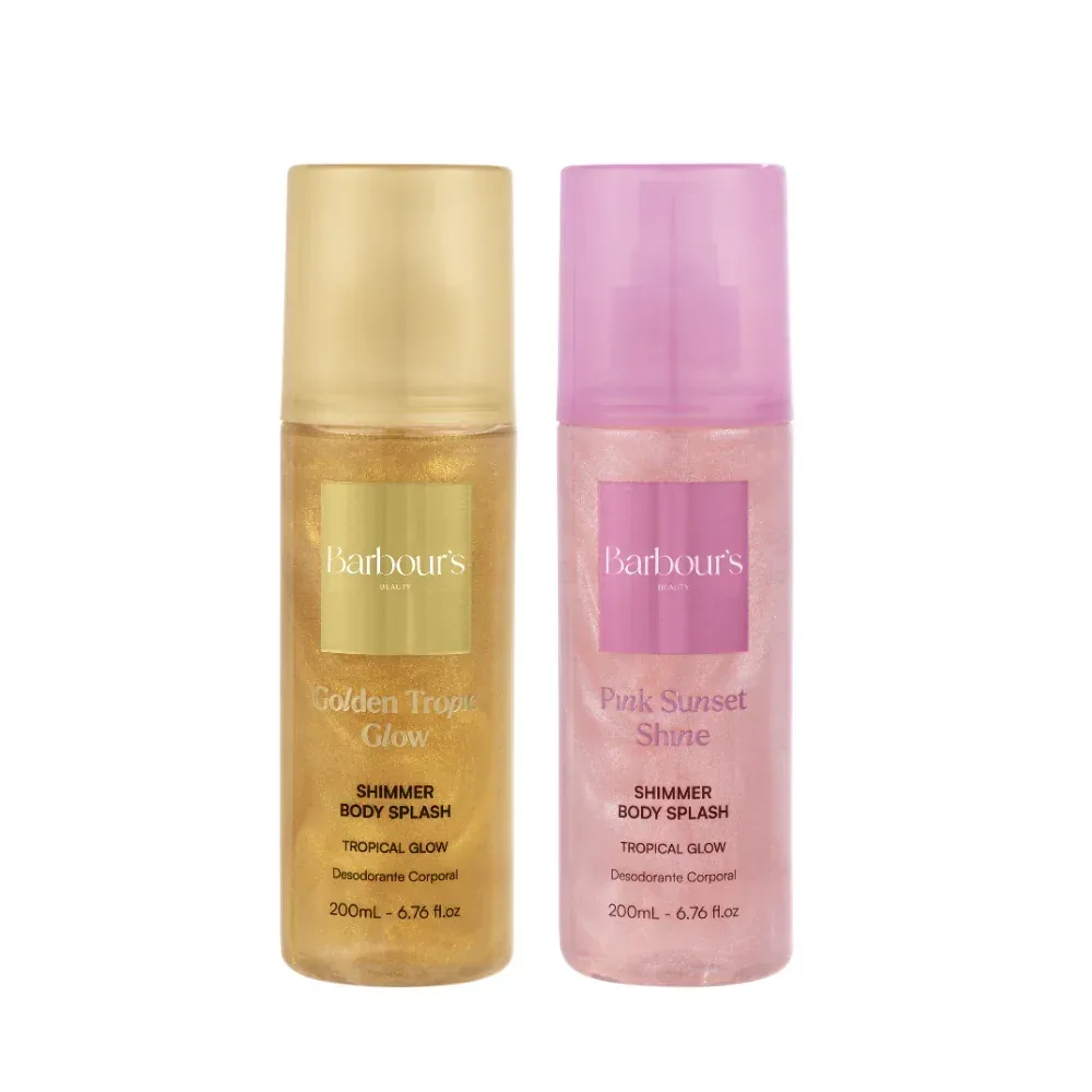 Kit Adoçadinhos - Golden Tropic Glow e Pink Sunset Shine